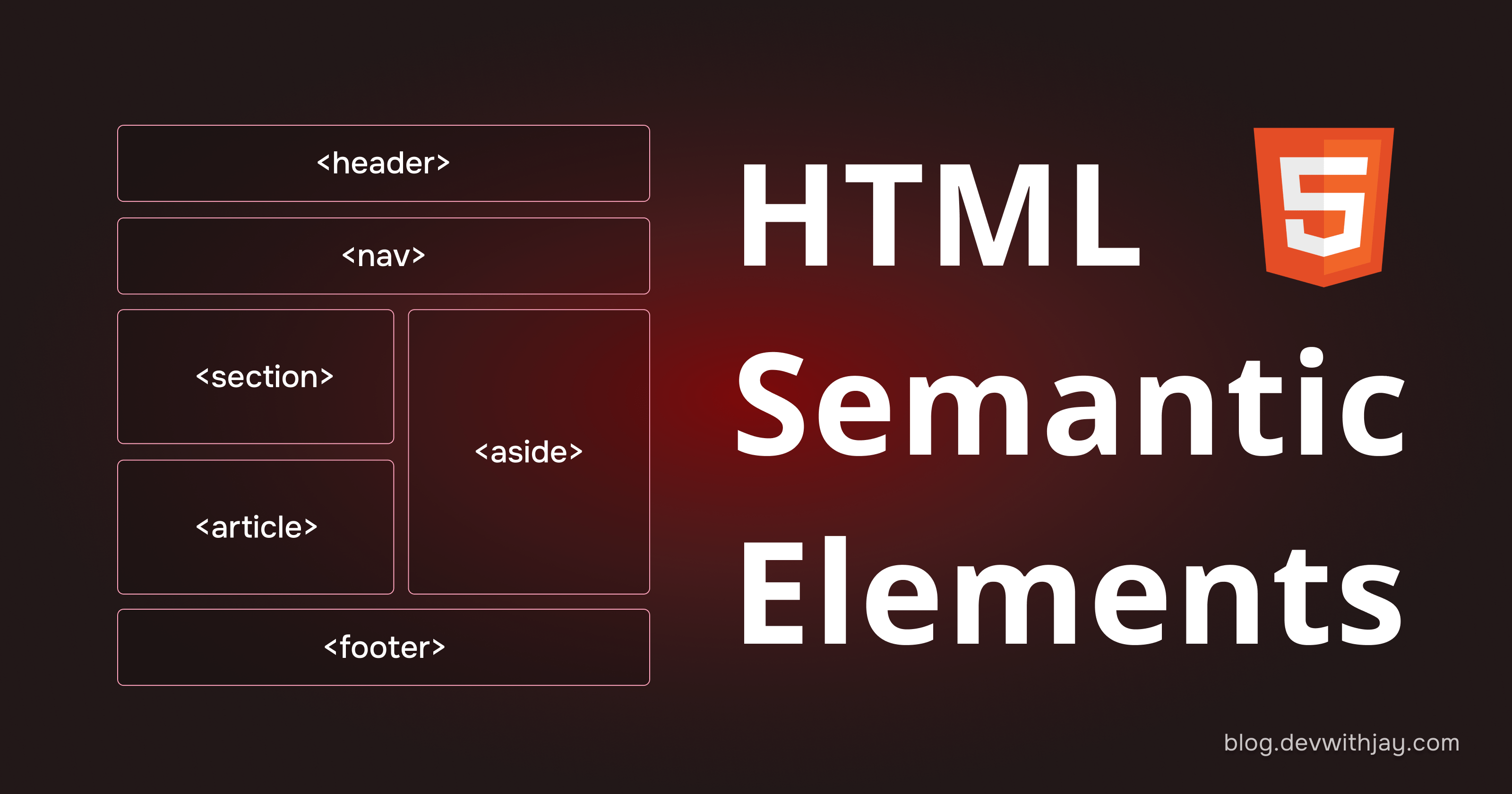 HTML Semantics cover